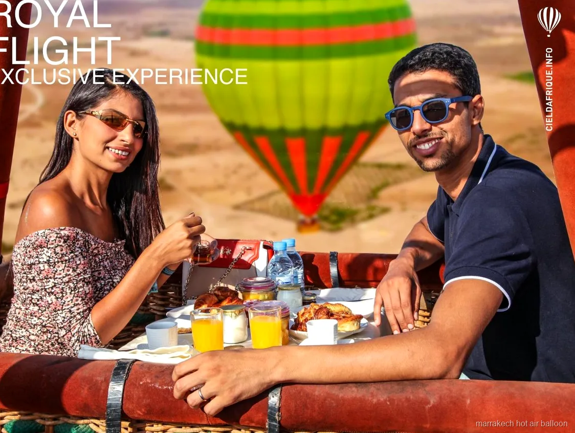 Nacelle privée préparée pour le décollage près de Marrakech